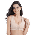 thumbnail image 1 of BIMEI Front-Closure Mastectomy Bra Pocket Bra for Silicone Breast forms 9915,Beige,34 for 34ABCD, 1 of 8