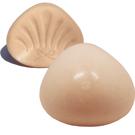 BIMEI Full-Hole Triangle Mastectomy Prosthesis Lightweight Women Bra Enhancer Inserts Silicone Breast form Shaper for Breast Asymmetry/Mastectomy,One Piece,BM8