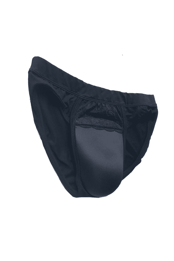 Hiding Gaff Panty Shaping Lace Control Brief for Men,Black,2XL