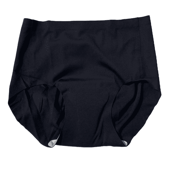 BIMEI High Rise Camel Toe Proof Thong Avoid Camel Toe Concealer Pad Panty Invisible Guard for Women Bikini Brief Underwear,Black Brief,L