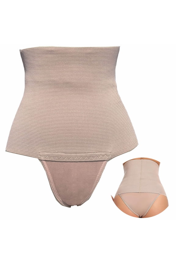 High Rise Camel Toe Shapewear for Women Tummy Control Panty Avoid Camel Toe Concealer Pad Panty Invisible Guard Brief Underwear,Beige,M