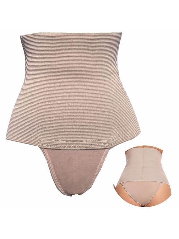 High Rise Camel Toe Shapewear for Women Tummy Control Panty Avoid Camel Toe Concealer Pad Panty Invisible Guard Brief Underwear,Beige,XL