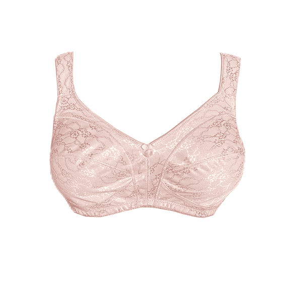 BIMEI Mastectomy Bra with Pockets for Breast Prosthesis Non-Wired Everyday Bra - F21,Rose,38C