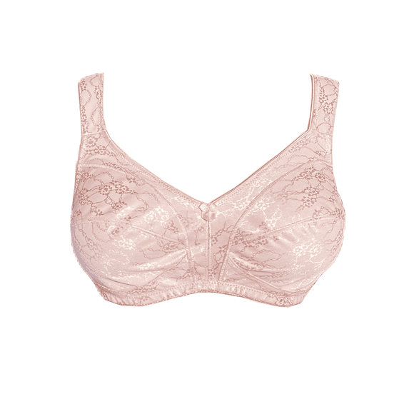 BIMEI Mastectomy Bra with Pockets for Breast Prosthesis Non-Wired Everyday Bra - F21,Rose,40D