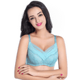 thumbnail image 1 of BIMEI Mastectomy Bra with Pockets for Breast Prosthesis Women Everyday Lace Bra 8428,Green,42B, 1 of 8