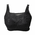 thumbnail image 1 of BIMEI Mastectomy Bra with Pockets for Breast Prosthesis Women Wirefree Everyday Bra plus size 8103,Black, 44D, 1 of 6