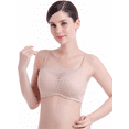 thumbnail image 1 of BIMEI Mastectomy Bra with Pockets for Breast Prosthesis Women's Full Coverage Wirefree Everyday Bra 8518,Beige, 42A, 1 of 7