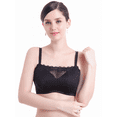 thumbnail image 1 of BIMEI Mastectomy Bra with Pockets for Breast Prosthesis Women's Full Coverage Wirefree Everyday Bra 8518,Black, 42A, 1 of 4