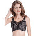thumbnail image 1 of BIMEI Mastectomy Bra with Pockets for Breast Prosthesis Women's Full Coverage Wirefree Everyday Bra 8699,Black, 40C, 1 of 7