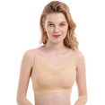 thumbnail image 1 of BIMEI Mastectomy Bra with Pockets for Breast Prosthesis Women's Full Coverage Wirefree Everyday Bra 9988,Beige, 40A, 1 of 8
