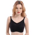 thumbnail image 1 of BIMEI Mastectomy Bra with Pockets for Breast Prosthesis Women's Full Coverage Wirefree Everyday Bra 9988,Black, 40C, 1 of 8