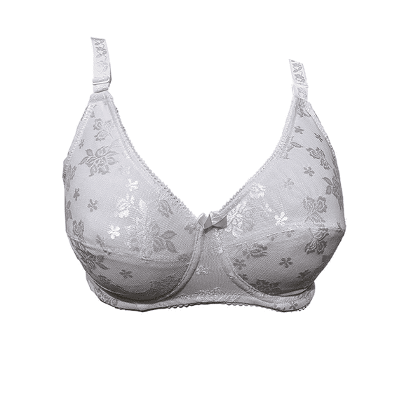 BIMEI Mastectomy Bra with Pockets for Breast Prosthesis Women's Full Coverage Wirefree Everyday Bra plus size 8102,White,38B