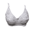 thumbnail image 1 of BIMEI Mastectomy Bra with Pockets for Breast Prosthesis Women's Full Coverage Wirefree Everyday Bra plus size 8102,White,40D, 1 of 7