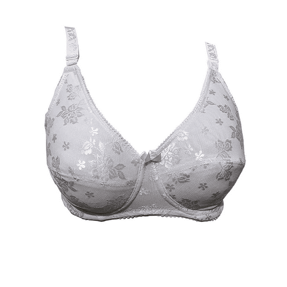 BIMEI Mastectomy Bra with Pockets for Breast Prosthesis Women's Full Coverage Wirefree Everyday Bra plus size 8102,White,40D