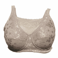 thumbnail image 1 of BIMEI Mastectomy Bra with Pockets for Breast Prosthesis Women's Full Coverage Wirefree Everyday Bra plus size8103,Beige, 40A, 1 of 6