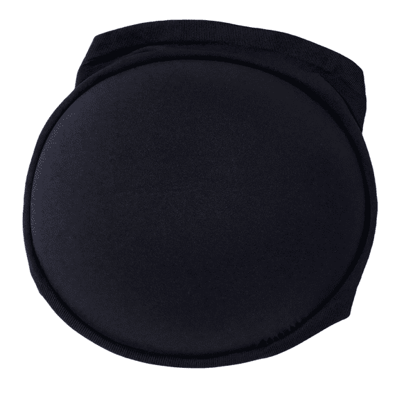 BIMEI New Seamless Fake Pregnancy Sponge Belly with Seamless Waistband for Movie Costume Cosplay Actor Performance Women's Novelty Pregnant Belly Costume Accessory,Black,S(2-4 months)