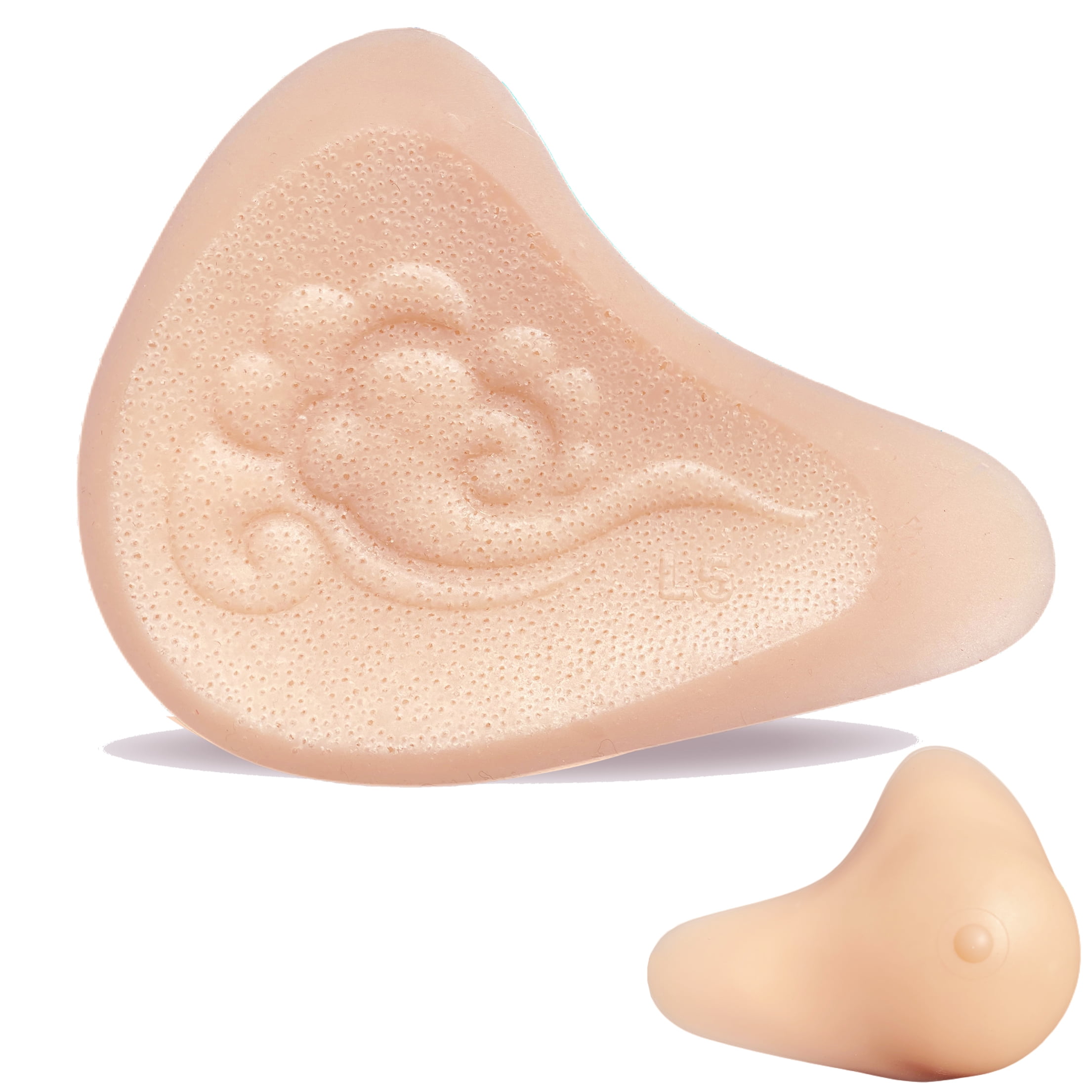 Silicone Breast Prosthesis Protect Pocket - L Size, Cotton, Right Side, With Hook For Bra