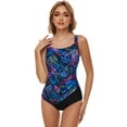 thumbnail image 1 of BIMEI One-Piece Mastectomy Swimsuit, Size 14, Blue (Women's), 1 of 6