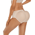 thumbnail image 1 of BIMEI One-piece Seamless 3D Butt Lifter Padded Panties Hip Enhancer Underwear Control Briefs,Beige,XL, 1 of 6