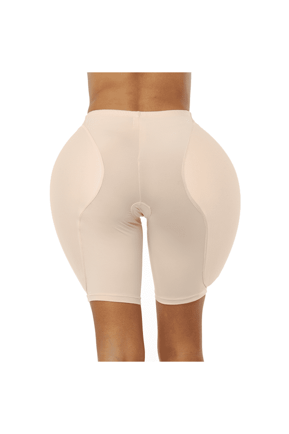 Seamless Hip and Butt Padded Shapewear Butt Lifter Panties Hip Enhancer for Women,One-Piece Shorts,Beige,5XL