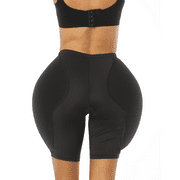 BIMEI Seamless Hip and Butt Padded Shapewear Butt Lifter Panties Hip Enhancer for Women,One-Piece Shorts,Black,L