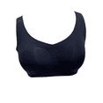 thumbnail image 1 of BIMEI Seamless Mastectomy Bra for Women Breast Prosthesis with Pockets Sleep Bras Soft Daily Bras with Removable Pads,Black,XL, 1 of 7