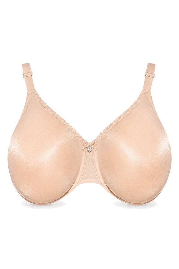 See Through Bra CD Mastectomy Lingerie Bra Silicone Breast Forms Prosthesis Pocket Bra with Steel Ring 9008,Beige,40B