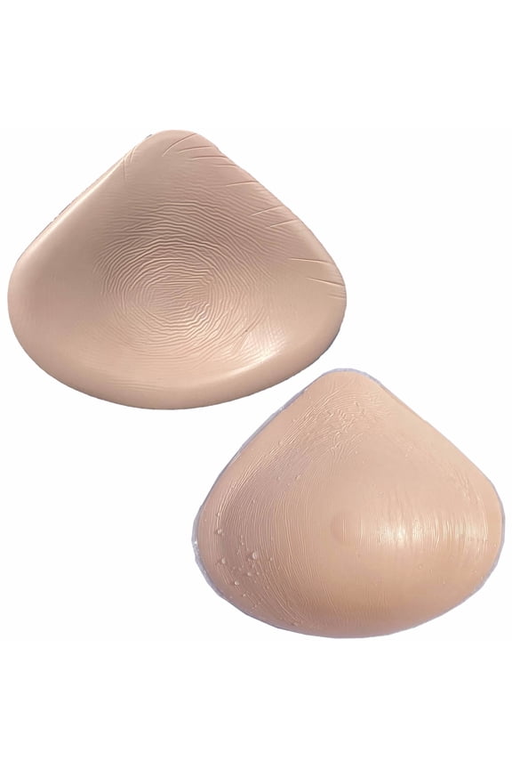 Silicone Breast Form Triangle Bra Inserts Mastectomy Prosthesis Padding Enhancers One Piece,SIZE 3