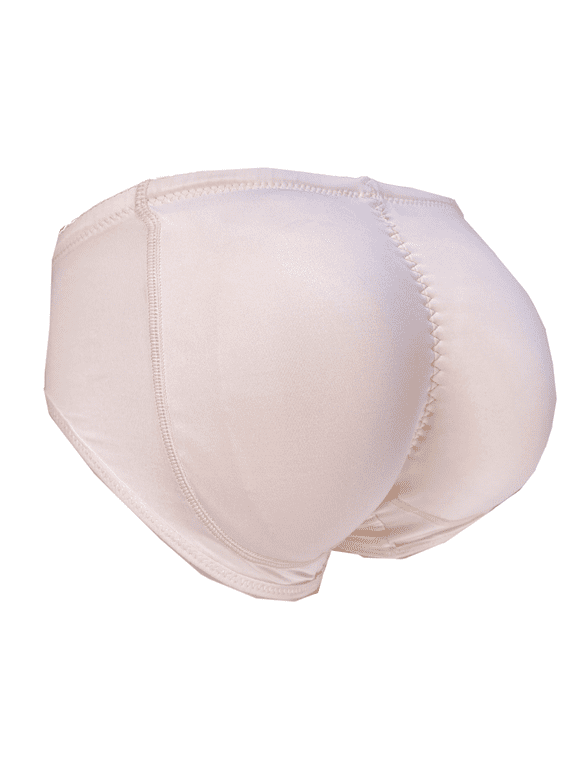 Silicone Butt Hip Enhancer Shaper Panties Underwear Padded Enhancer Beige,M