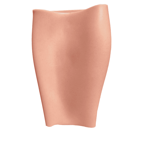 BIMEI Silicone Calf Sleeves Onlays Calf Corrector for Bow Skinny Legs Cover Birthmark Scars Tattoo Enhance Shaper Birthmark Soft Calf Pad Body Beauty Men and Women,Skin Pink,L, 1 Piece