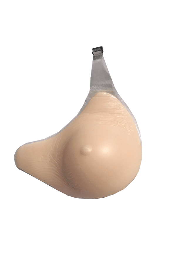 Silicone Prosthesis Breast Forms with Hook L-Shape Lengthened Mastectomy Prosthesis Women Bra Enhancer Inserts for Breast Asymmetry/Mastectomy,Right,200g