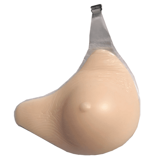 BIMEI Silicone Prosthesis Breast Forms with Hook L-Shape Lengthened Mastectomy Prosthesis Women Bra Enhancer Inserts for Breast Asymmetry/Mastectomy,Right,250g