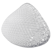 BIMEI Silicone Swim Form Breast Prosthesis Enhancement Inserts for Mastectomy Women Pockets Bra Swimsuit-Waterproof, Breathable, Reusable Clear Gel Filler,1 Piece Triangle,#7