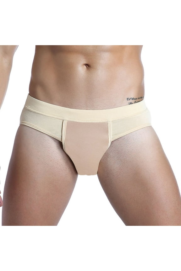 Tucking Tape Gaff Panty Avoid Camel Toe Underwear Skip the Line -Transgender,Crossdresser,Men&Women,Beige,L
