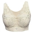 thumbnail image 1 of BIMEI Women Mastectomy Bra Breast Prosthesis with Pockets Wirefree Comfort Everyday Bra 2425,Beige,40B/C/D/E, 1 of 7