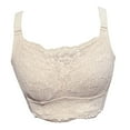 thumbnail image 1 of BIMEI Women Mastectomy Bra Breast Prosthesis with Pockets Wirefree Comfort Plus Size Everyday Bra 2477,Beige,36F, 1 of 7