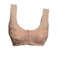 thumbnail image 1 of BIMEI Women's Front Closure Cotton Pocketed Mastectomy Bra Post Surgery Wire Free Full-Freedom Cotton Plus Size Everyday Bra,8515,Pink,40B, 1 of 8