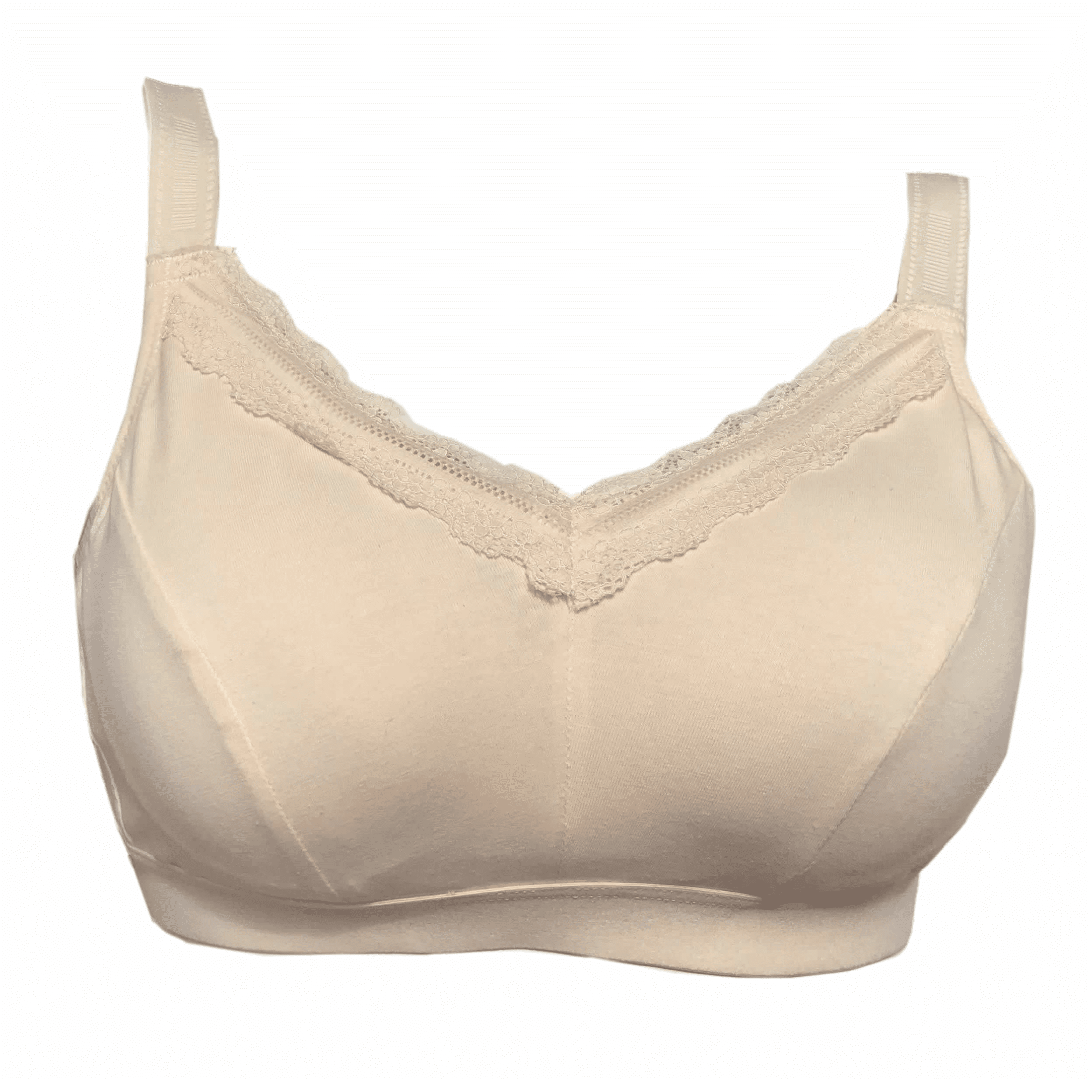 BIMEI Mastectomy Bra with Pockets for Breast Prosthesis Women's Full  Coverage Wirefree Everyday Bra plus size 8102,Pink,34C