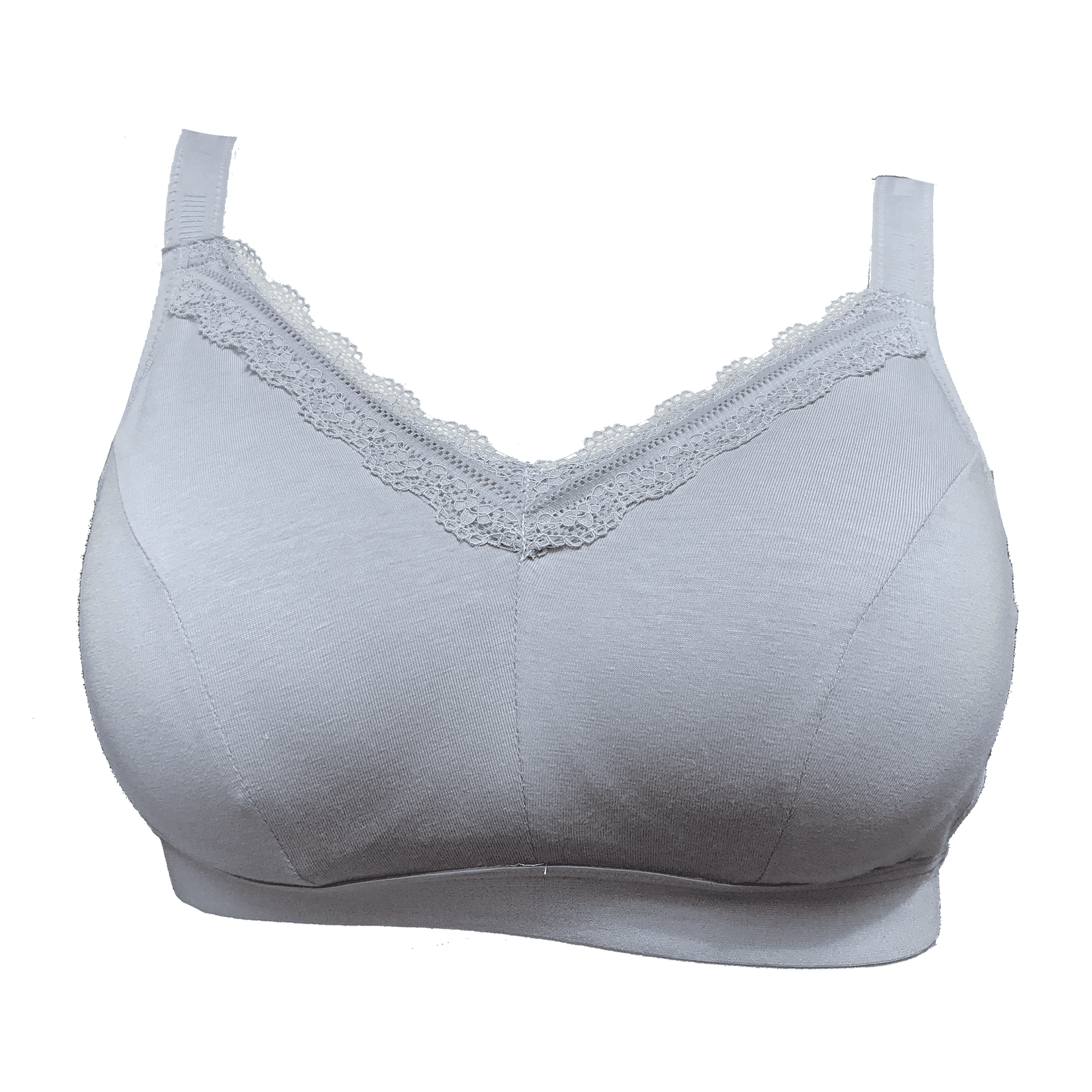 BIMEI Women's Mastectomy Bra Molded-Cup Post Surgery for Silicone Breast  Prosthesis with Pockets Everyday Bra 9816，Grey，38B