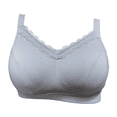 thumbnail image 1 of BIMEI Women's Mastectomy Bra Molded-Cup Post Surgery for Silicone Breast Prosthesis with Pockets Everyday Bra 9816，Grey，40C, 1 of 7