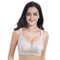 thumbnail image 1 of BIMEI Women's Mastectomy Bra Pockets Wireless Post-Surgery Invisible Pockets for Breast Forms Everyday Bra Plus Size Bra 9818,Beige, 40B, 1 of 8