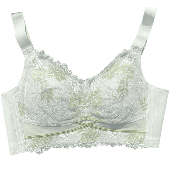 BIMEI Women's Mastectomy Pockets Wireless Post-Surgery Plus Size Full Coverage Everyday Bra 2428,Green,36B