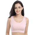 thumbnail image 1 of BIMEI Women's Mastectomy Sports Bra Yoga Wireless Post-Surgery Bra 8818,Pink,38C, 1 of 8