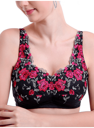 BIMEI Women's Mastectomy Bra Molded-Cup Post Surgery for Silicone Breast  Prosthesis with Pockets Everyday Bra 9816,Black,38C 
