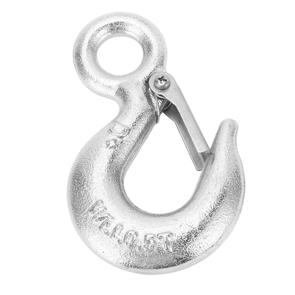 BIMZUC 0.5T Heavy Duty S304 Stainless Steel Eye Grab Hook for Crane Lifting, Rigging Accessory Replacement (0.5 Ton / 1102 lbs Load Limit)