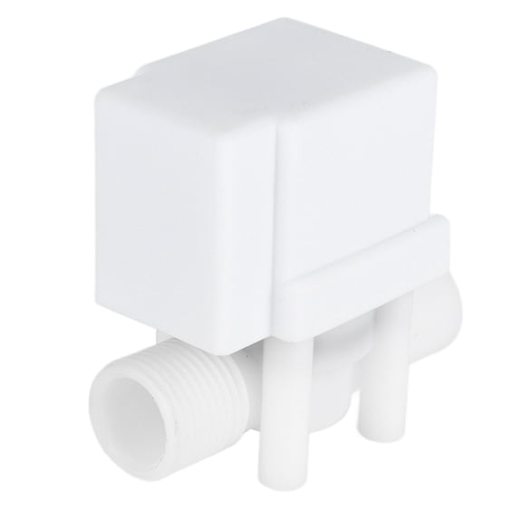 BIMZUC 1/2 in / 1.27 cm Male Thread Normally Open Plastic Solenoid Valve DC 12V for Water Dispenser Solar Energy Systems No Leakage No Deformation Durable Reliable Automatic Control Shut-Off Valve