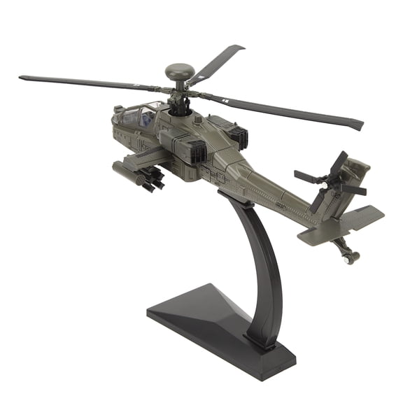 BIMZUC 1:32 Scale Apache Helicopter Model Toy Aircraft Ornament 12.6 in / 32 cm