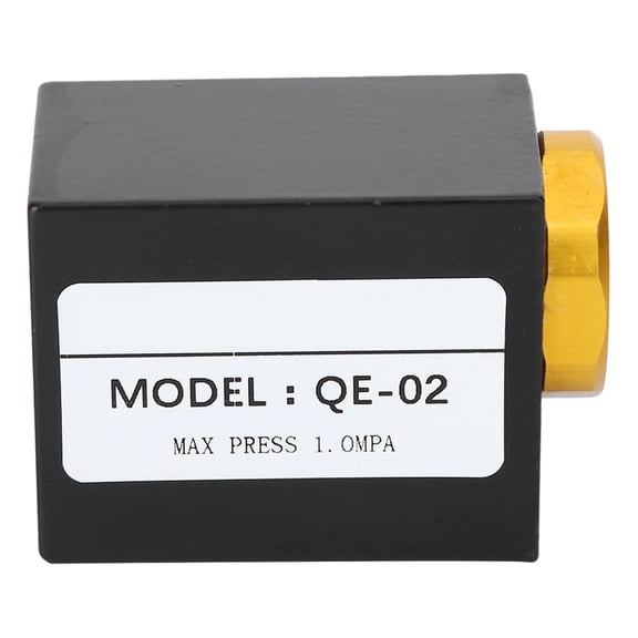 BIMZUC 1/4 Inch Pneumatic Quick Exhaust Air Valve Aluminum Alloy Flow Control Valve High Precision Threaded Tool For Industrial Systems 1.5-8kgf/cm2 Pressure 0-70C Temperature Black