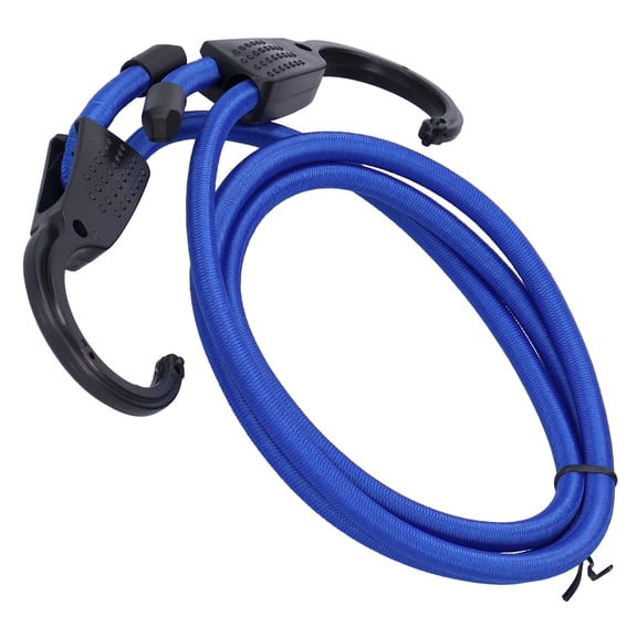 BIMZUC 1.5m / 59 in Multi Purpose Baggage Rope Adjustable Stretch Car Clothesline Bungee Cord for Travel Use, Blue