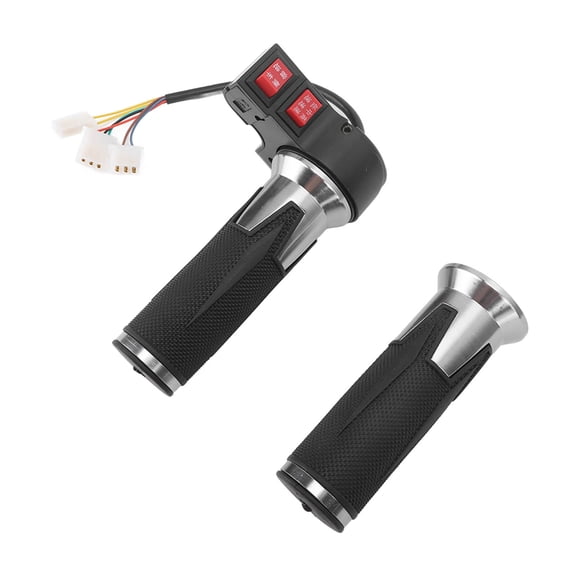 BIMZUC 1 Pair Bike Throttle Handle 3 Gear Speed Control Grip Accelerator For Electric Bikes With Forward And Reverse Gear Functionality, Universal Fit (Length: 7.09 inches / 18 cm)